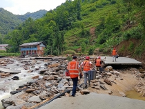 我队协助青川完成清新村泥石流地质灾害应急救援和排查工作！